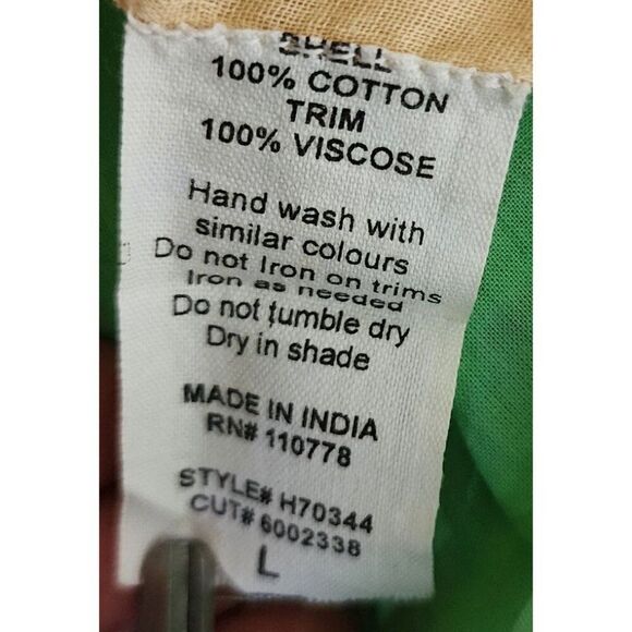 Vintage Y2K Hazel Maxi Hippie Maxi Peasant Skirt Womens Size L Tan Multi - Picture 10 of 10